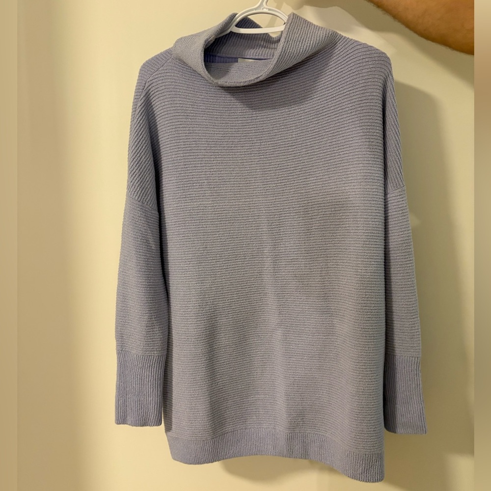 Elegant Lilac Cowl Neck Sweater